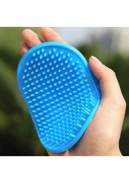 Moda Kauçuk Evcil Banyo Fırçası Çevre Koruma Silikon Eldiven Için Evcil Masajı Evcil ı Eldiven Köpekleri Kediler Evcil Malzemeleri Renk: Mavi/beden: 1 Adet Sol El (Yurt Dışından)