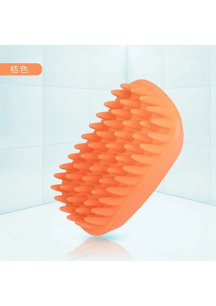Silicone Yumuşak Köpek Kedi Banyo Masaj Fırçası Evcil Hayvan Banyo Artefaktı Renk:pembe (Yurt Dışından)