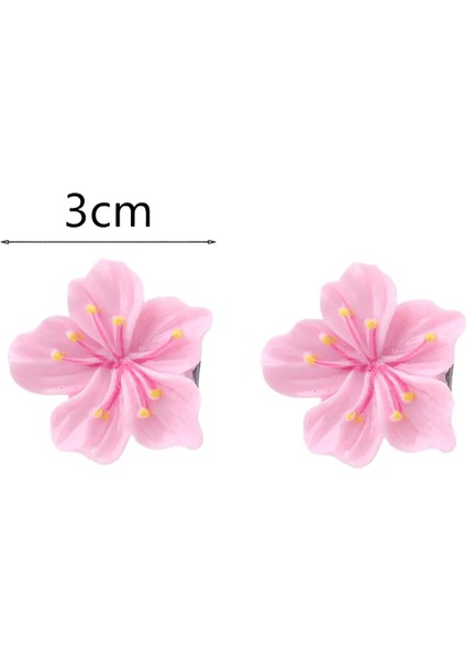 2/5pcs Tatlı Süper Ölümsüz Pembe Mini Sakura Saç Klipleri Kadınlar Için Sevimli Güzel Kore Tarzı Saç Partisi Günlük Parti Aksesuarları: STYLE02 (Yurt Dışından)