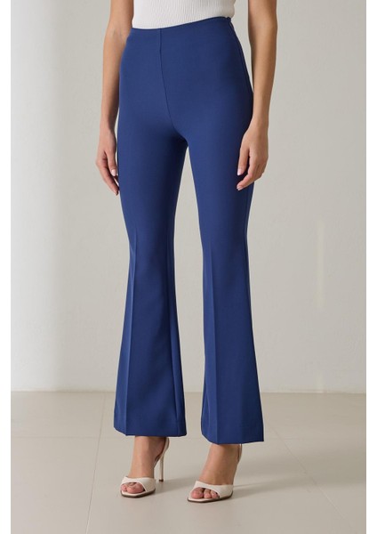 Lacivert Dar Kalıp Bol Paça Pantolon modelleri