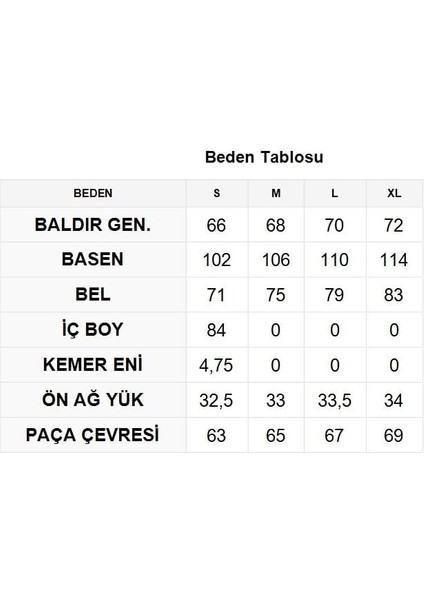 Mavi Bel Detaylı Rahat Kesim Pantolon