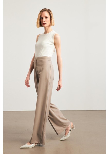 Vizon Bel Detaylı Rahat Kesim Pantolon fırsatları