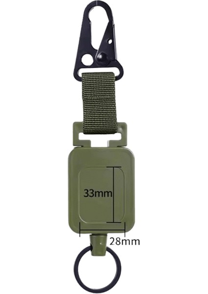 1 Adet Hırsızlığa Karşı Metal Çekmesi Kolay Toka Halat Elastik Anahtarlık Sportif Geri Çekilebilir Anahtarlık Anti Kayıp Anahtarlık Sırt Çantası Tokası Renk: Ordu Yeşili (Yurt Dışından)