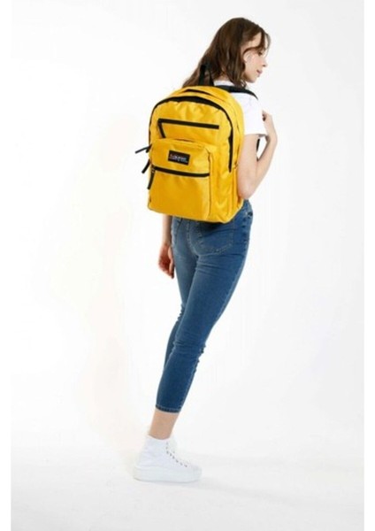 Full Pocket Sırt Çantası (Sarı)Krn-K1437