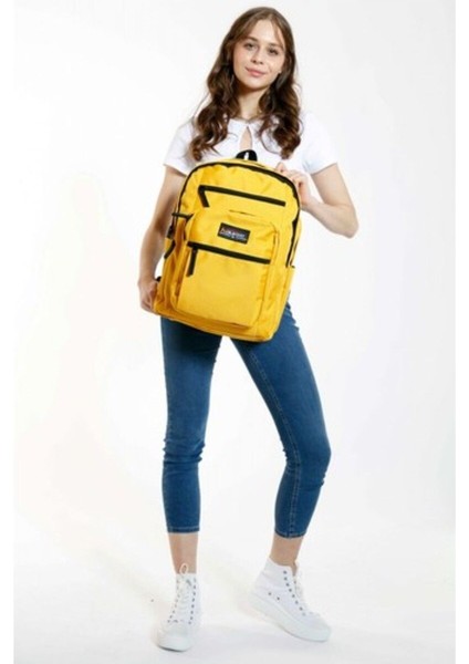 Full Pocket Sırt Çantası (Sarı)Krn-K1437
