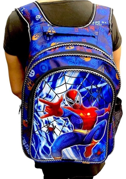 Örümcek Adamlı Işıklı Ilkokul Çantası 2’Li Takım modelleri