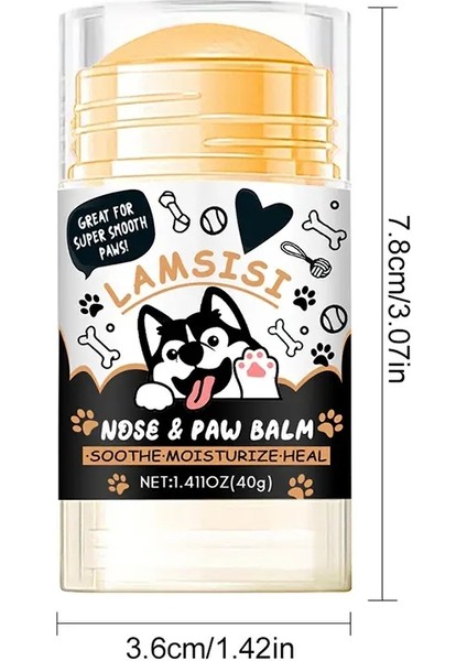 1pc Köpek Burun ve Pençe Balsamı Köpek Pençe Krem ​​kediler Köpekler Pençe Koruyucu Krem ​​evcil Ayaklar Ne mlendirici Evcil Hayvan Çatlak Ayakları Onarım (Yurt Dışından)