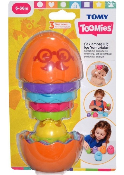 73080 Tomy - Iç Içe Yumurtalar 6-36 Ay