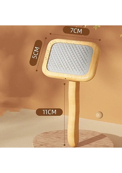 Köpek Fırçası Evcil Saç Temizleme Masajlı Köpek Tarak Fırça Ahşap Köpekler Tarak Evcil Bakım Saç Düğümü Çıkarıcı Kedi Tarakları Evcil Aksesuarları Renk:büyük (Yurt Dışından)