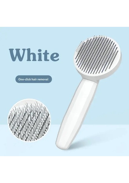 Kedi Fırçası Evcil Hayvan Tarak Saç Temizleyici Köpek Saçı Tarak Köpek Saçı Bakımı Saç Temizleme Güzellik Slicker Fırçası Evcil Hayvan Malzemeleri beyaz (Yurt Dışından)