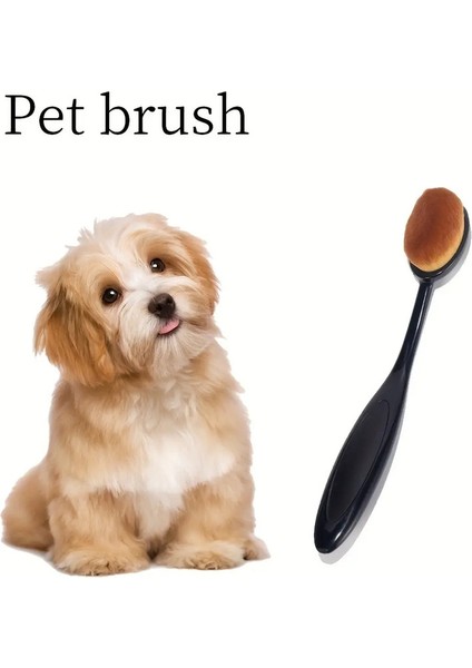 Evcil Hayvan Kulak Temizleme Fırçası, Yumuşak Plastik Kıllar Köpekler Ve Kediler Için Pençe Temizleyici, Oval Şekilli Sap (Yurt Dışından)