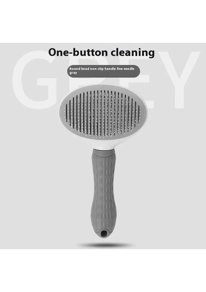 Evcil Köpek Fırçası Kedi Tarakı Kendiliğinden Temizlenen Evcil Saçı Temizleme Fırçası Köpekler Kediler Tüy Bakım Araçları Evcil Mat Açıcı Tarak Köpek Aksesuarları Mavi (Yurt Dışından)