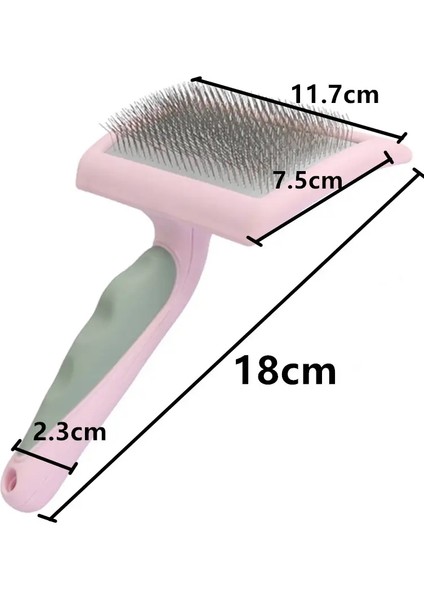 Köpek Fırçası Çelik Köpek Combs Masaj Köpek Bakım Fırçası Evcil Hayvan Saç Temizleme Araçları Yumuşak Tutma Kedi Tarak Kedi leri: Mor (Yurt Dışından)