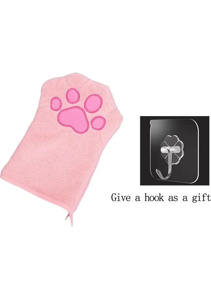 Hızlı Kuruyan Köpek Banyo Eldiveni Evcil Hayvan Bakım Eldiveni Çok li Yumuşak Emilici Patili Baskı Köpekler Kediler, Banyo Kurulama Ihtiyaçları gri (Yurt Dışından)