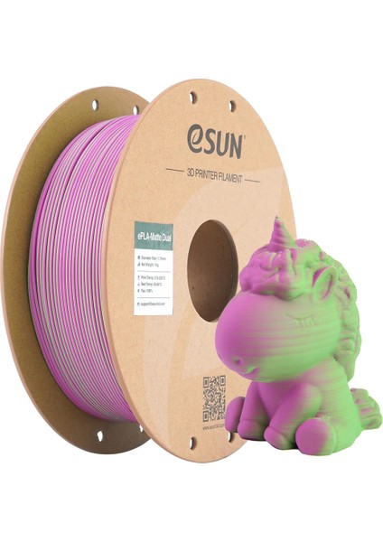 Epla-Matte Dual Yeşil Pembe Filament 1.75 mm 1 kg