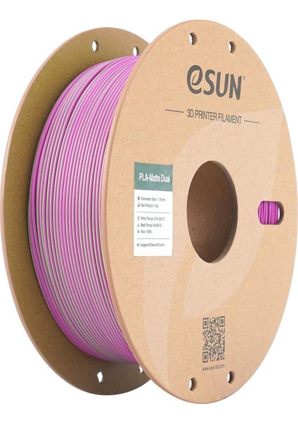 Epla-Matte Dual Yeşil Pembe Filament 1.75 mm 1 kg