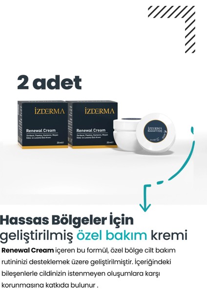 izderma Renewal Cream 20 ml 2 Adet