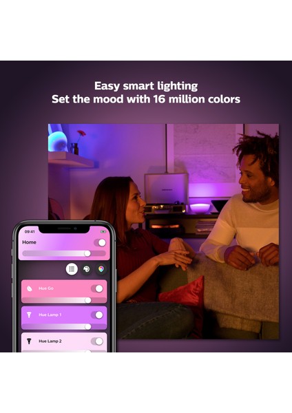 Hue Go Şarjlı Taşınabilir RGB Akıllı Lamba v2