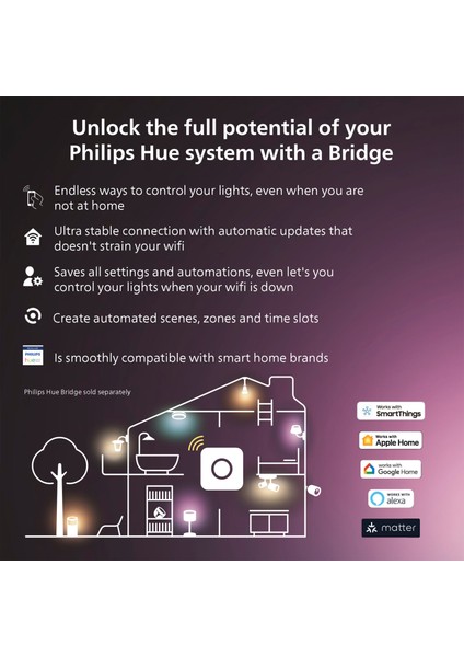 Hue Twilight Uyku ve Uyanma Işığı - Beyaz
