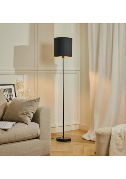Mylights Retro Rustik Metal Lambader Köşe Lambası Kumaş Lambader