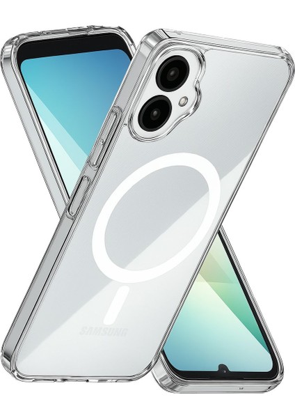 Samsung Galaxy A06 Şeffaf Magsafe Kılıf Mtl Aksesuar