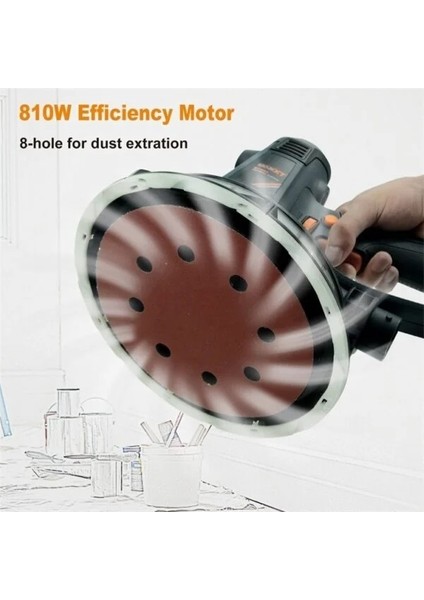 MS810 Alçıpan Zımpara 225MM 810 W.