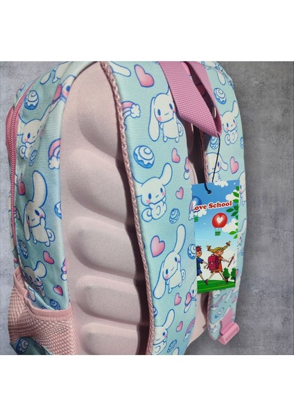 Cinnamoroll Karakter Desenli, Beslenmelik Ve Kalemlikli, Ilk Okul Sırt Çantası (3lü Set)