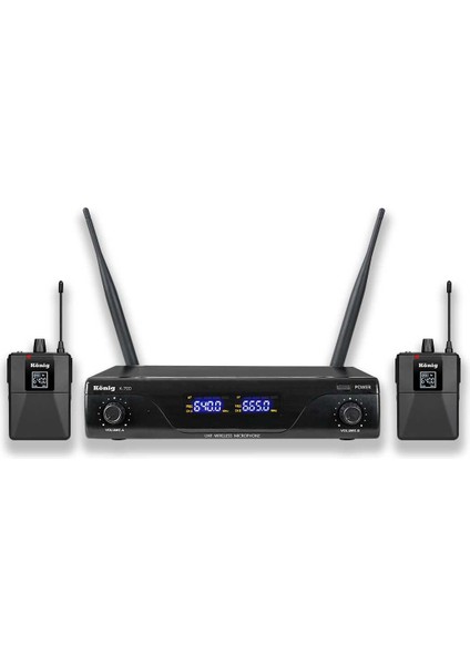 K-700 Uhf 2X50 Kanal 2 Yaka Kablosuz Mikrofon