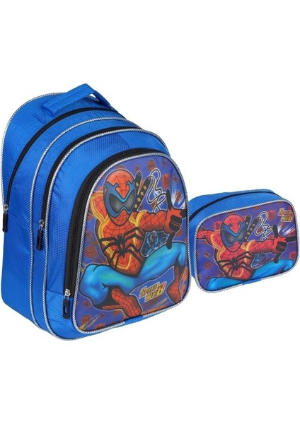 Erkek Çocuk 3 Bölmeli Örümcek Adam Figürlü Okul Sırt Çantası 13syg12-Örümcek Adam