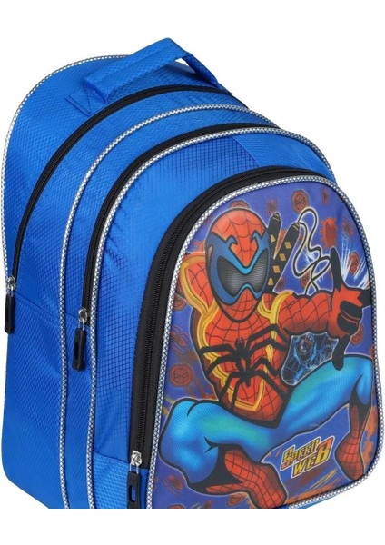 Erkek Çocuk 3 Bölmeli Örümcek Adam Figürlü Okul Sırt Çantası 13syg12-Örümcek Adam fiyatları