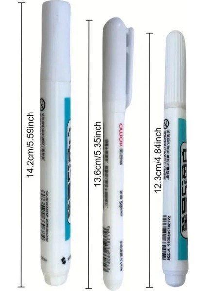 Marker Seti 3'lü Beyaz, Hızlı Kuruyan, Su Geçirmez ve Uzun Ömürlü, Cam, Deri, Ahşap, Metal Yüzeyler fırsatları