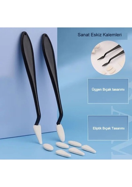 Eskiz Sünger Silgi, Kara Kalem Silgi, Vurgulama, Gölgelendirme ve Düzeltme, Sünger-44 Parça Set