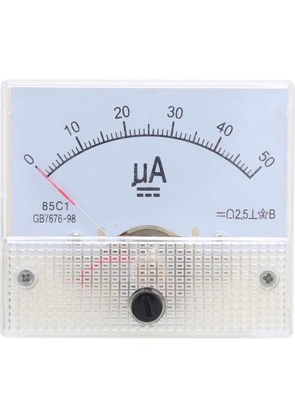 Akım Ölçer Kafası 85C1 DC0-50UA Pointer Dc Ampermetre Amper Hattı Devre Ölçüm Cihazı (Yurt Dışından)
