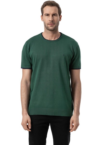 Bisiklet Yaka Triko T-Shirt