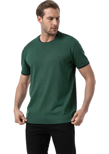 Bisiklet Yaka Triko T-Shirt