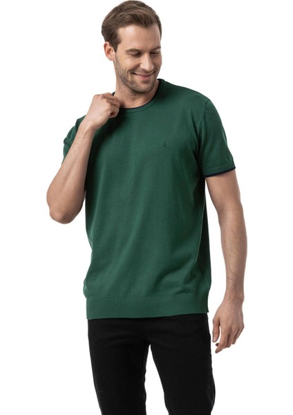 Bisiklet Yaka Triko T-Shirt