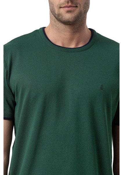 Bisiklet Yaka Triko T-Shirt