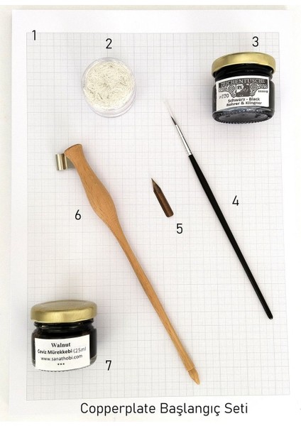 Copperplate Başlangıç Seti, Gölge Yazı, Kaligrafi Yazı Seti