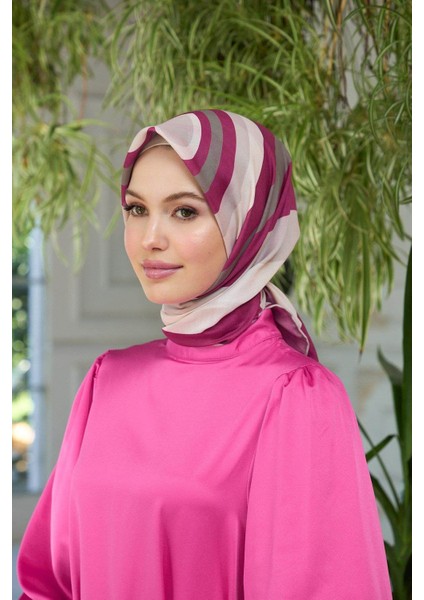Yaz Işıltısı Koleksiyonu Soft Eşarp Bordo Vizon 1183-11