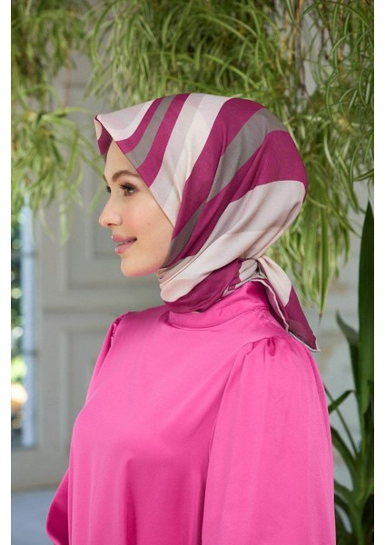Yaz Işıltısı Koleksiyonu Soft Eşarp Bordo Vizon 1183-11