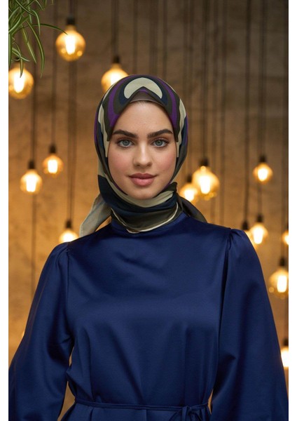 Yaz Işıltısı Koleksiyonu Soft Eşarp Mor Kahve 1183-14 fiyatları