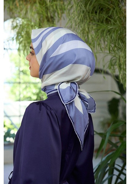 Yaz Işıltısı Koleksiyonu Soft Eşarp Gri Krem 1183-15