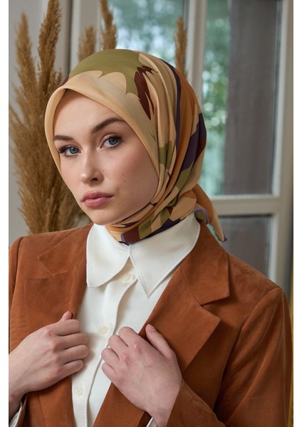 Yaz Işıltısı Koleksiyonu Soft Eşarp Patlıcan Mor Turuncu 1189-15 fiyatları