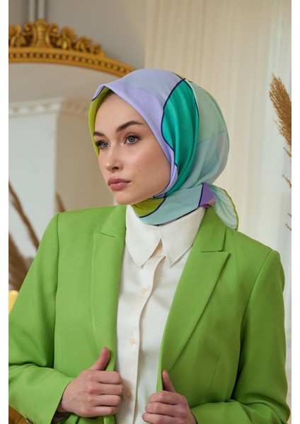 Yaz Işıltısı Koleksiyonu Soft Eşarp Mint Yağ Yeşili 1190-09