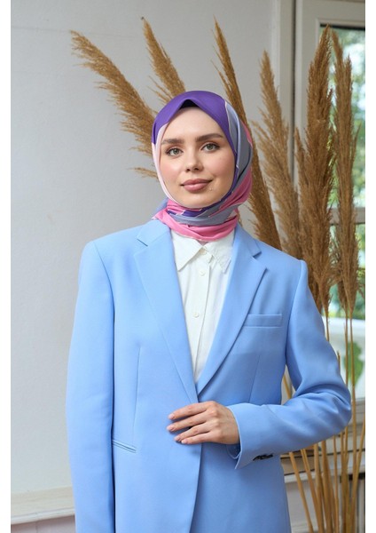 Yaz Işıltısı Koleksiyonu Soft Eşarp Pembe Mor 1190-12