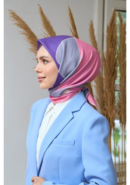 Yaz Işıltısı Koleksiyonu Soft Eşarp Pembe Mor 1190-12