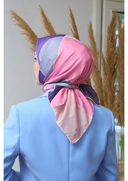 Yaz Işıltısı Koleksiyonu Soft Eşarp Pembe Mor 1190-12