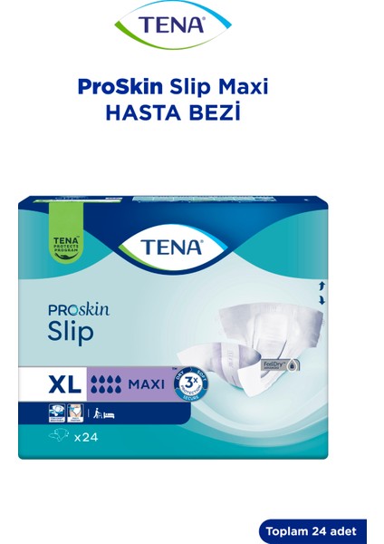 Belbantlı Hasta Bezi Ekstra Büyük Boy 8 Damla Maxi 24 Lü