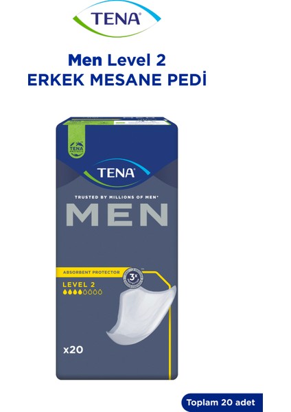 Men Erkek Mesane Pedi Level 2 - 20'li
