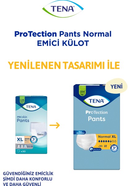 Proskin Pants Normal Emici Külot Ekstra Large - Büyük XL 5,5 Damla 120-160 cm 30 Adet